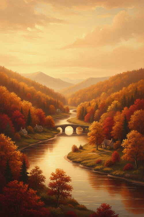Autumn Valley River