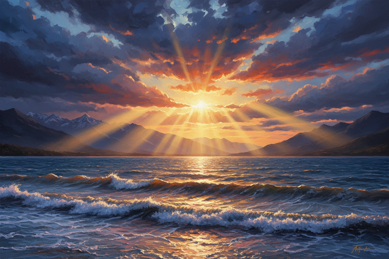 Lakeview Sunrise - Storm Break