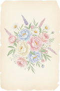 Soft Pastel Wildflower Bouquet