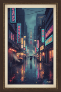 Vintage Tokyo Night Street